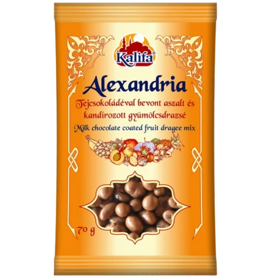 Kalifa Alexandria tejcsokoládés mediterrán mix 70g