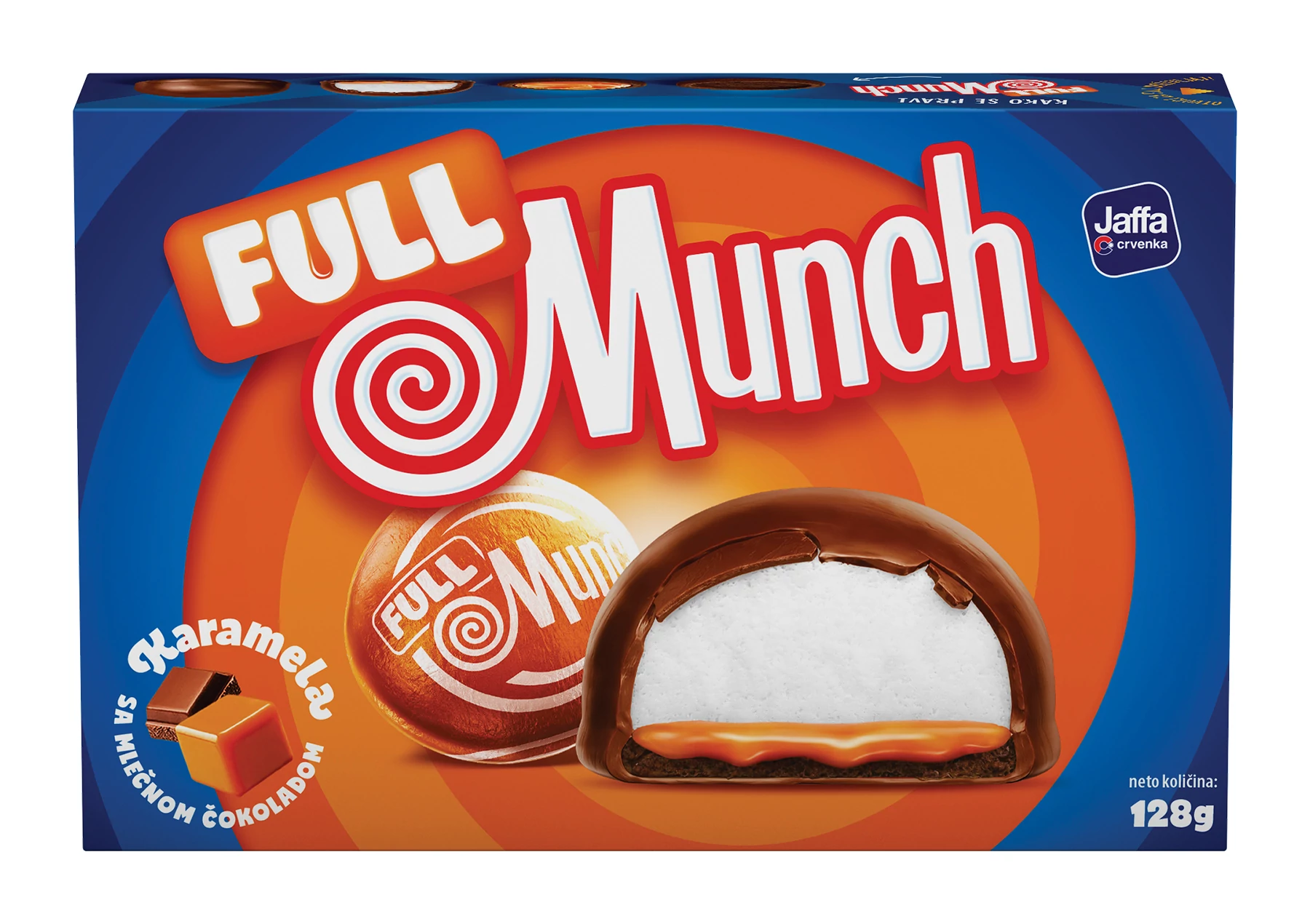 Jaffa Munchmallow karamellás 128g