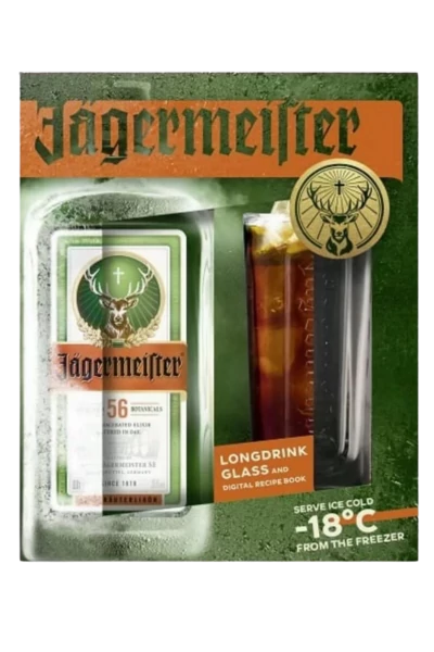 Jagermeister 0,7l díszdobozba+pohár (35%)