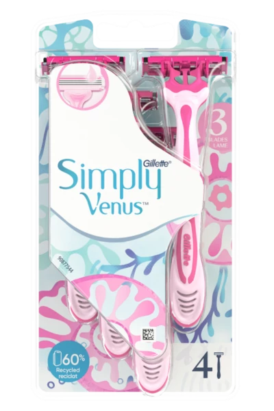 .Gillette Venus3 eld.borotva 4db