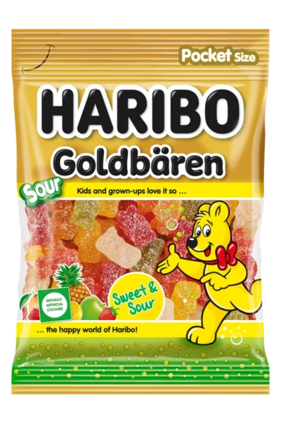 .Haribo 80g Goldbaren Sour