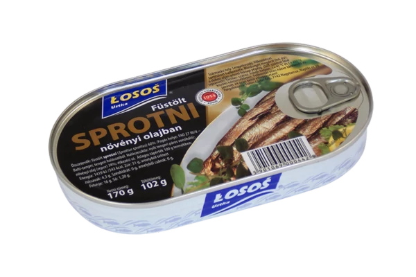 Losos sprotni olajban 170g/102g