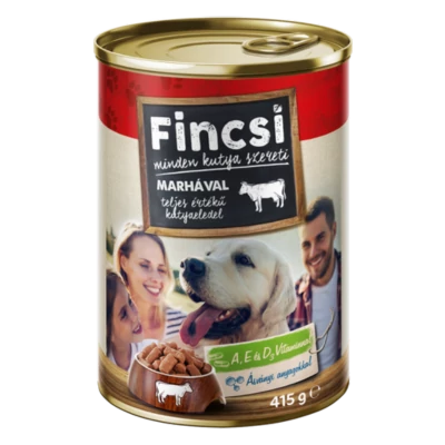 .Fincsi kutyael. 415g nedves marha