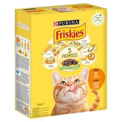 .Friskies macskael.száraz 1kg csirke