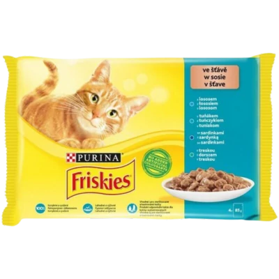 .Friskies macskael.4x85g halas vegy.