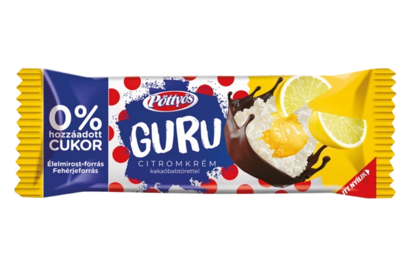 Pöttyös Guru citromkrémes 30g 0% HC