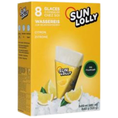 Sun Lolly jégnyalóka citrom ízű 480ml (8db) polcon tartható