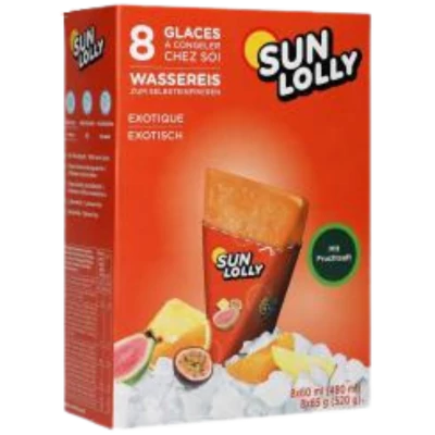 Sun Lolly jégnyalóka exotic ízű 480ml (8db) polcon tartható