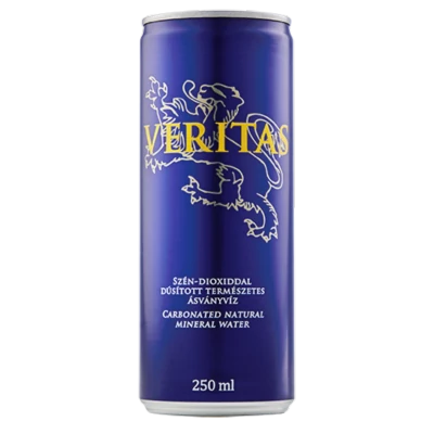 Veritas szénsavas ásványvíz 250ml CAN