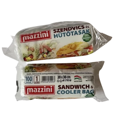 Mazzini Szendvics és Hűtőtőtasak 1l/100db  (20x30cm)