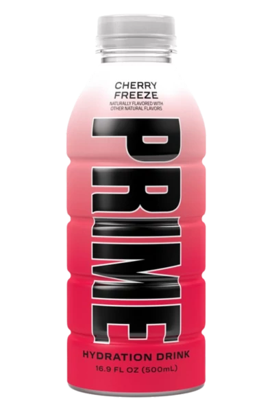 PRIME Cherry Freeze 0,5l szénsavmentes ital édesítőszerekkel