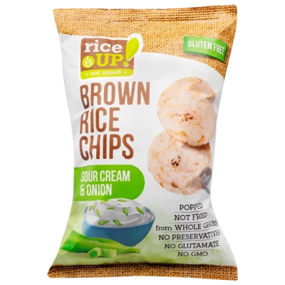 Rice Up 120g rizs chips hagymás-tejfölös gluténmentes