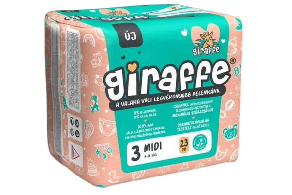 .Giraffe Midi Pelenka / 23 6db/#
