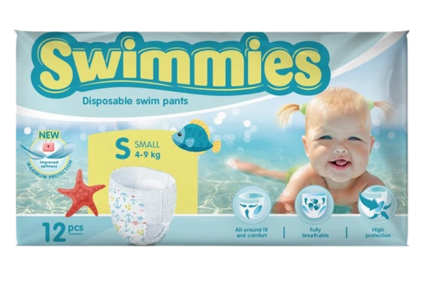 Swimmies úszópelenka Small 12db (4-9kg) 8db/#