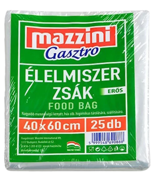 .Mazzini Élelmiszerzsák 40x60cm 25db