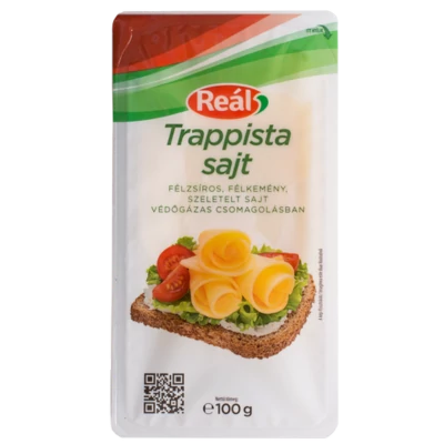 Reál trappista sajt 100g szeletelt