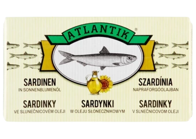 Atlantik szardínia olajban 125g