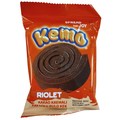 Kemo piskótatekercs 45g tej ízű krémmel
