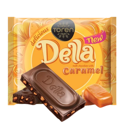 Della mini táblás csoki 52g karamellás