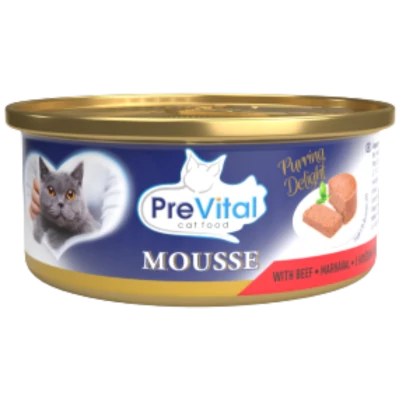 PreVital mousse konzerv macska 85g marhás felnőtt