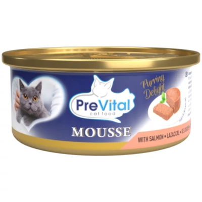 PreVital mousse macska konzerv 85g lazacos