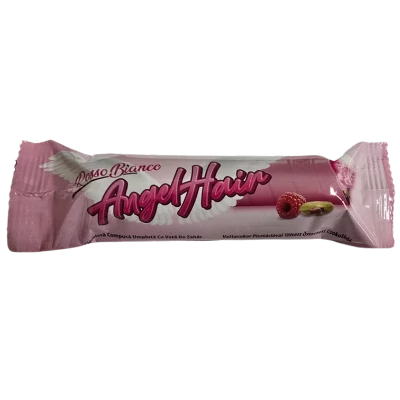 Angel Hair fehércsoki pisztáciával, málnával, vattacukorral 40g