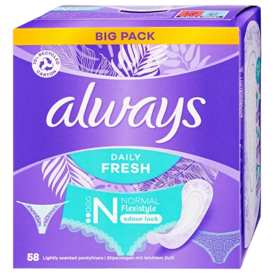 Always tiszt.betét 58 db Normal Fresh Scent
