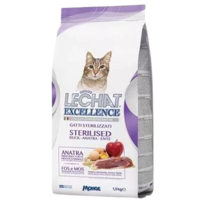 LeChat Excellence 1,5kg Steril Kacsa  macskaeledel