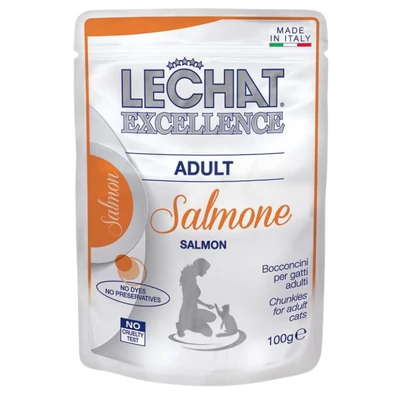 LeChat Excellence 100g macskaeledel Lazac