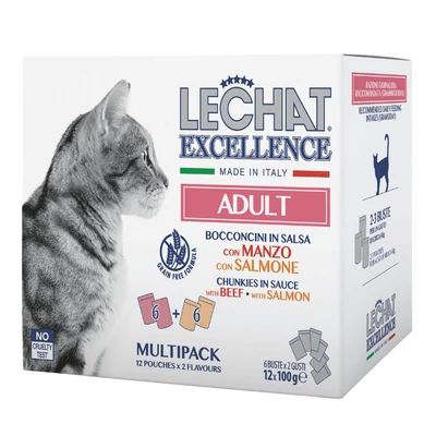 LeChat Excellence 12x100g Multiack. Marha/Lazac