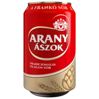 Arany Ászok 0,33l dobozos sör DRS