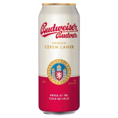 Budweiser Budvar Premium Lager 0,5l dobozos sör DRS (5%)