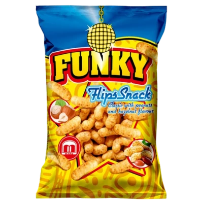 Fripsy Funky földimogyorós és mogyoró ízű snack 80g