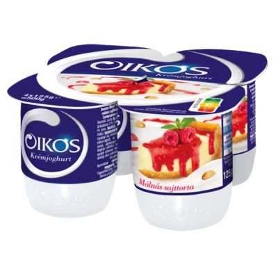 Oikos joghurt 4x125g málnás-sajttorta