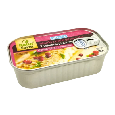 NaturFarm tőkehalmáj pástétom vörösáfonyával 100g