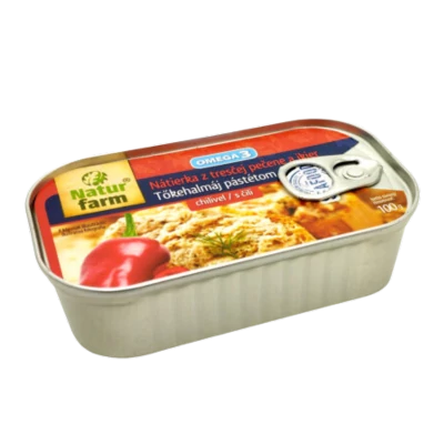 NaturFarm tőkehalmáj pástétom ikrával és chilivel 100g
