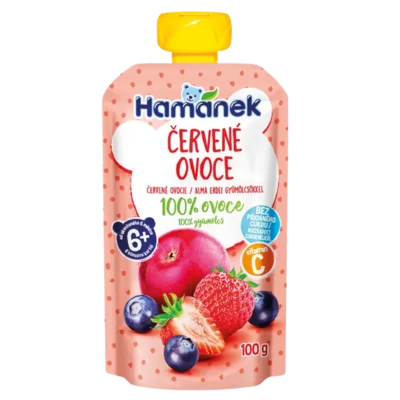 Hamánek desszert 100g tasakos, alma-erdei gyümölcs