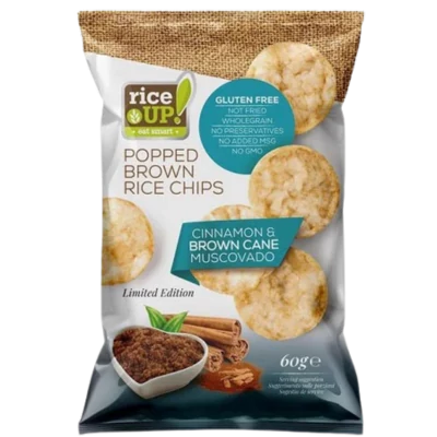 .Rice Up Chips Fahéjas-nádcukorral 60g