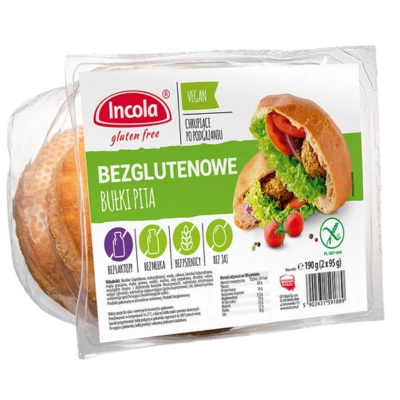 Incola gluténmentes Pita 190g