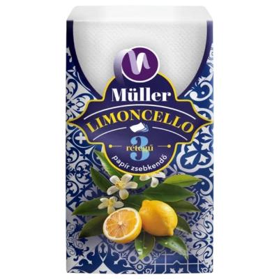 Müller papírzsebkendő 10x10db Limoncello